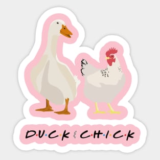 Duck and Chick Sticker